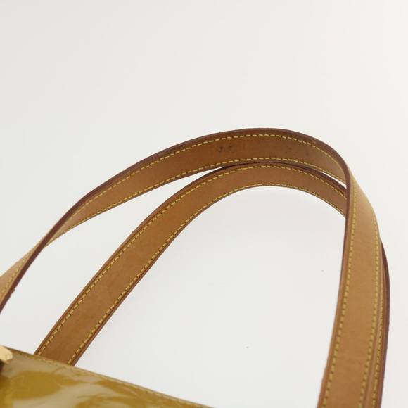 LOUIS VUITTON Monogram Vernis Houston Hand Bag Yellow M91055 LV Auth hk567 - Picture 14 of 16